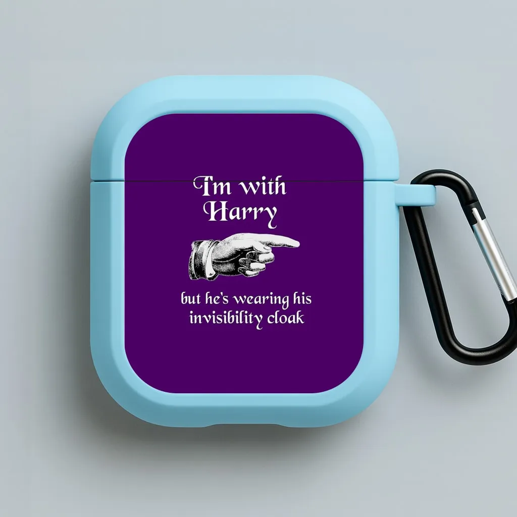wireless earbuds case I'm With Harry AirPods Case