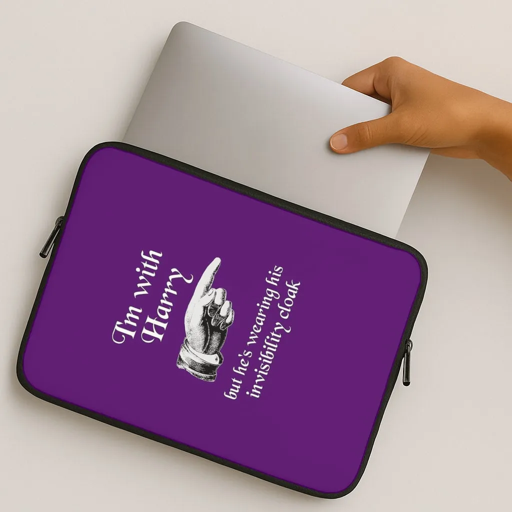 I'm With Harry Laptop Sleeve Travel Accessory Lightweight Frame