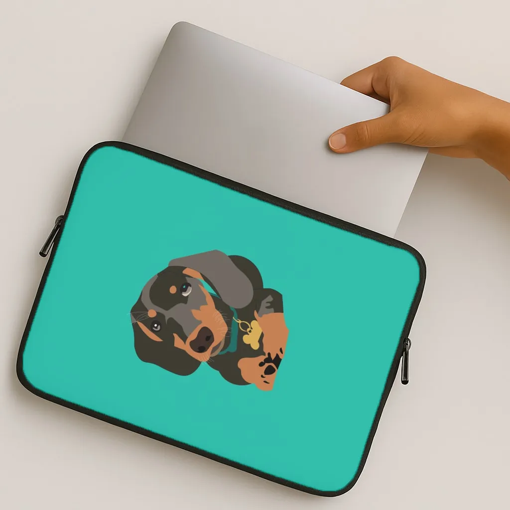 Fashion Detail Black & brown - Dachshunds Laptop Sleeve