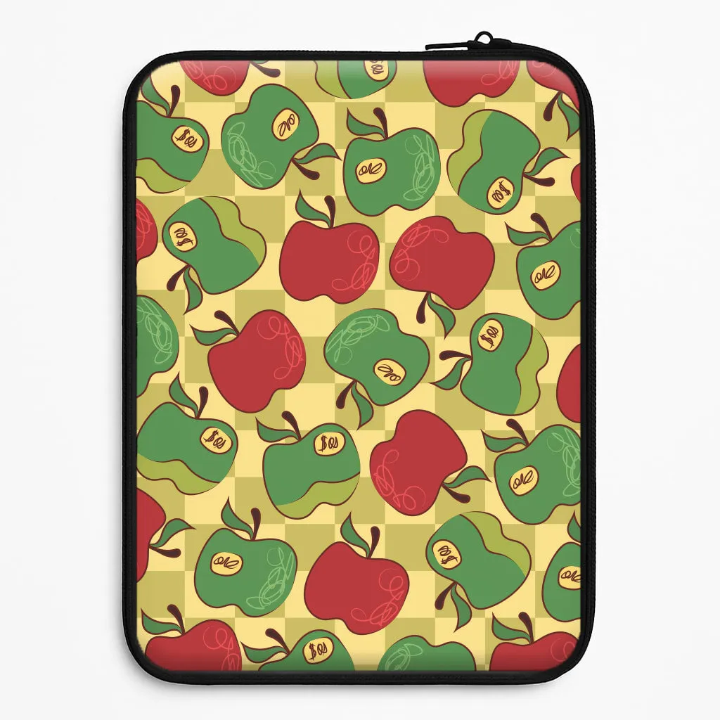 Artsy Apples Pattern Laptop Sleeve Slim Edge