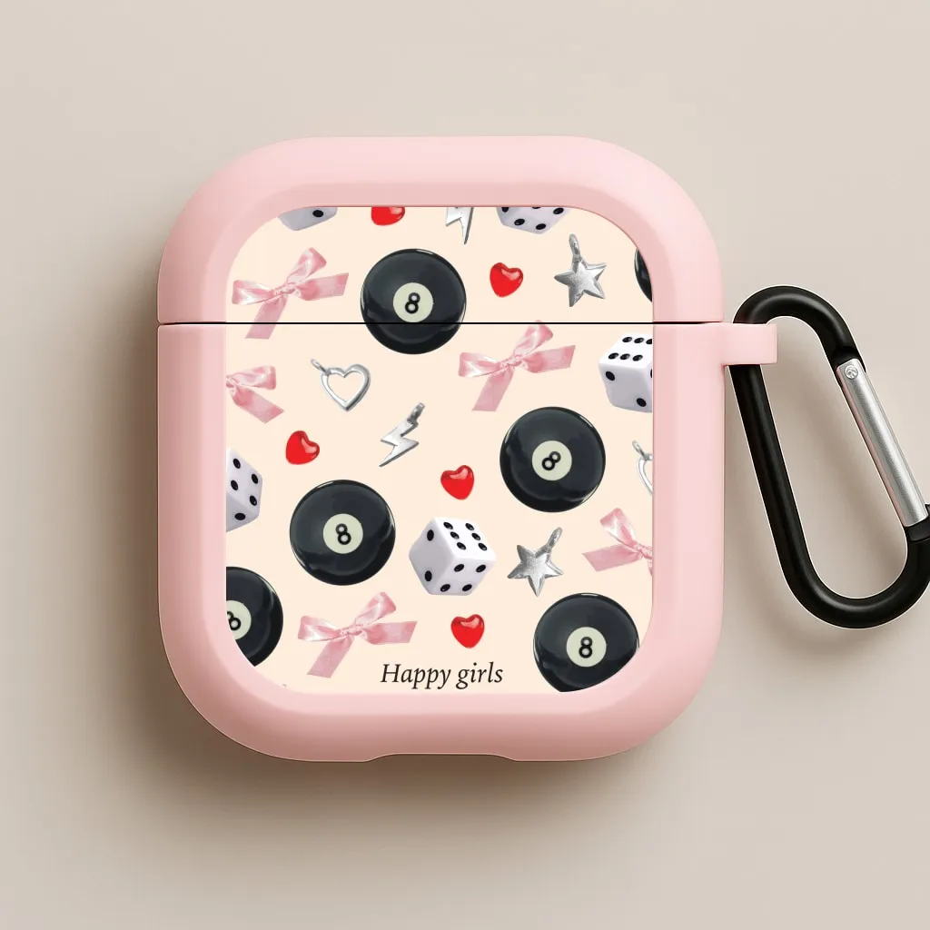 Slim Fit Holder Happy Girls Are The Prettiest Pattern AirPods Case