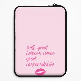 With Great Hotness  Laptop Sleeve Durable Look