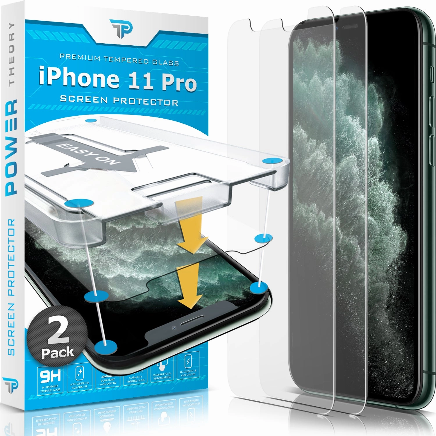 Matte Finish iPhone 11 Pro Tempered Glass Screen Protector [2-Pack]