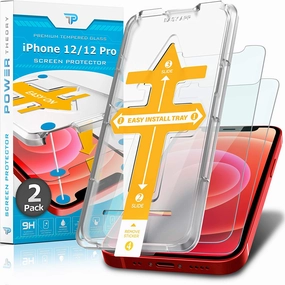 gym workout phone shield Home Device Protection iPhone 12 Pro / iPhone 12 Tempered Glass Screen Protector [2-Pack]