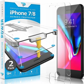 iPhone 8 / iPhone 7 Tempered Glass Screen Protector [2-Pack] Screen Safety Film Layer Nano Shield Elite