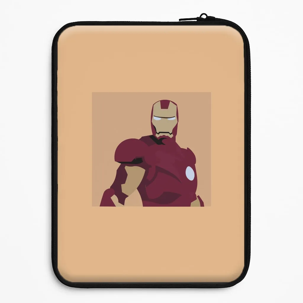 Drop Protection Minimal Texture Layer Iron man mask Laptop Sleeve