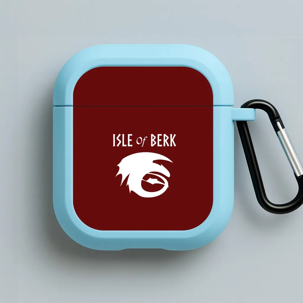 Isle Of Berk AirPods Case Everyday Travel Gear Soft Silicone Cover