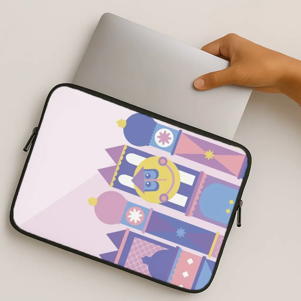 It's A Small World Laptop Sleeve Practical Design