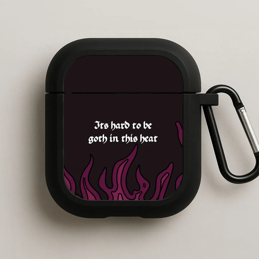 lightweight neon handmade protector Wireless Sound Case It's Hard To Be Goth In This Heat AirPods Case