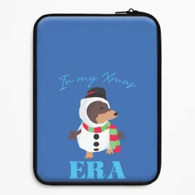 Fashion Accent Durable Finish Layer It's My Xmas Era Dog Laptop Sleeve