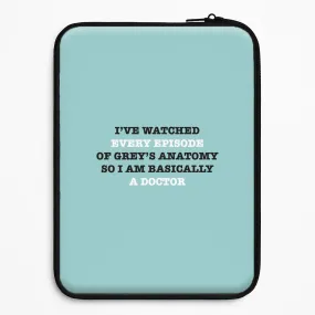 Compact Shape I've Watched Every Episode Of Grey's Laptop Sleeve