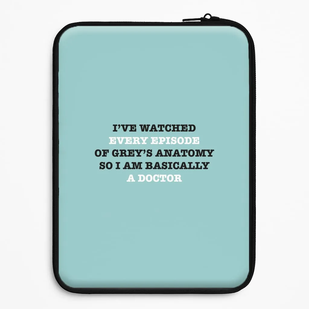 Compact Shape I've Watched Every Episode Of Grey's Laptop Sleeve