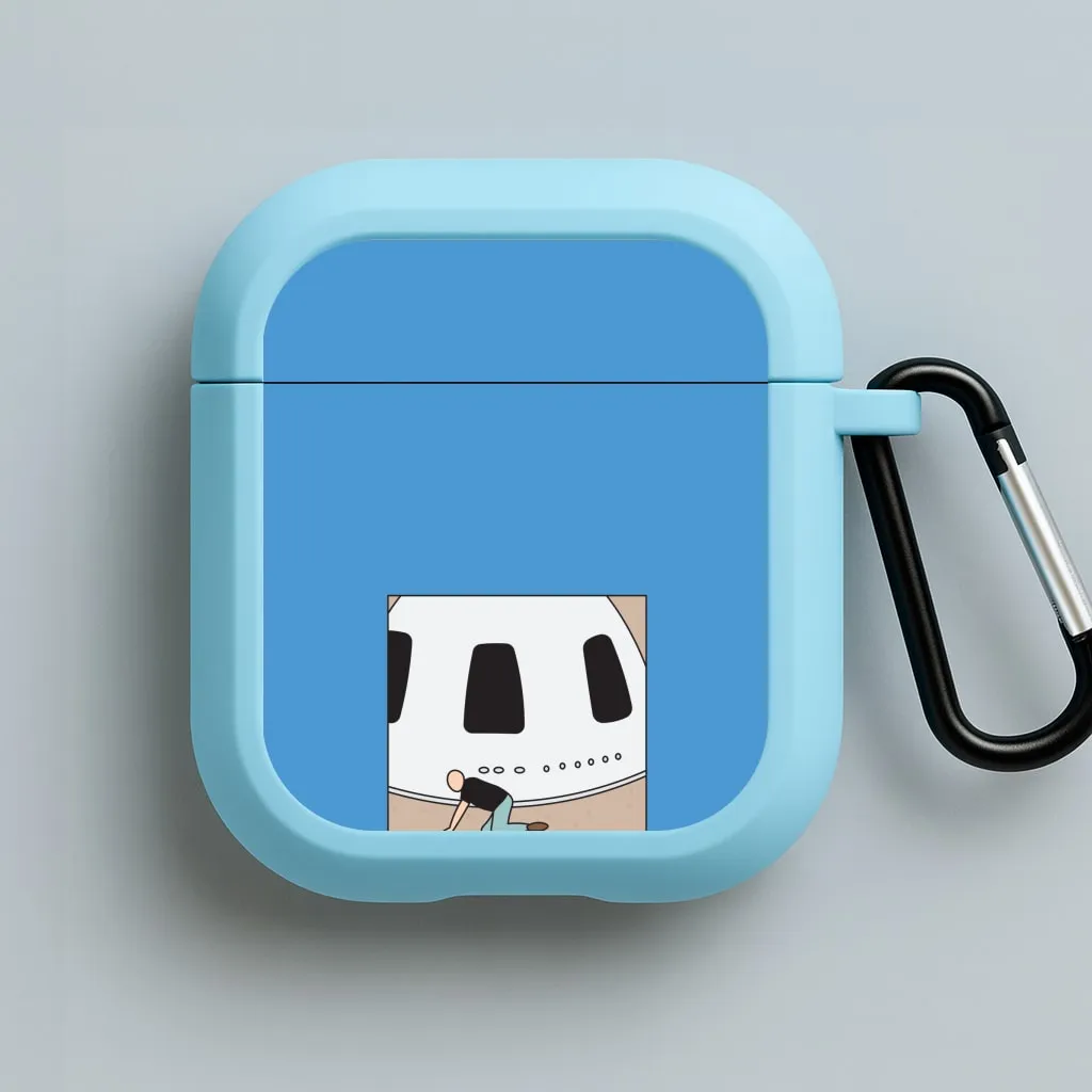 sleek ergonomic silicone airpods cover Stylish Design Case Jeff Falling Over AirPods Case