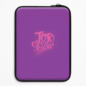 Glossy Texture Layer Protective Finish JoJo Siwa Love Heart Laptop Sleeve
