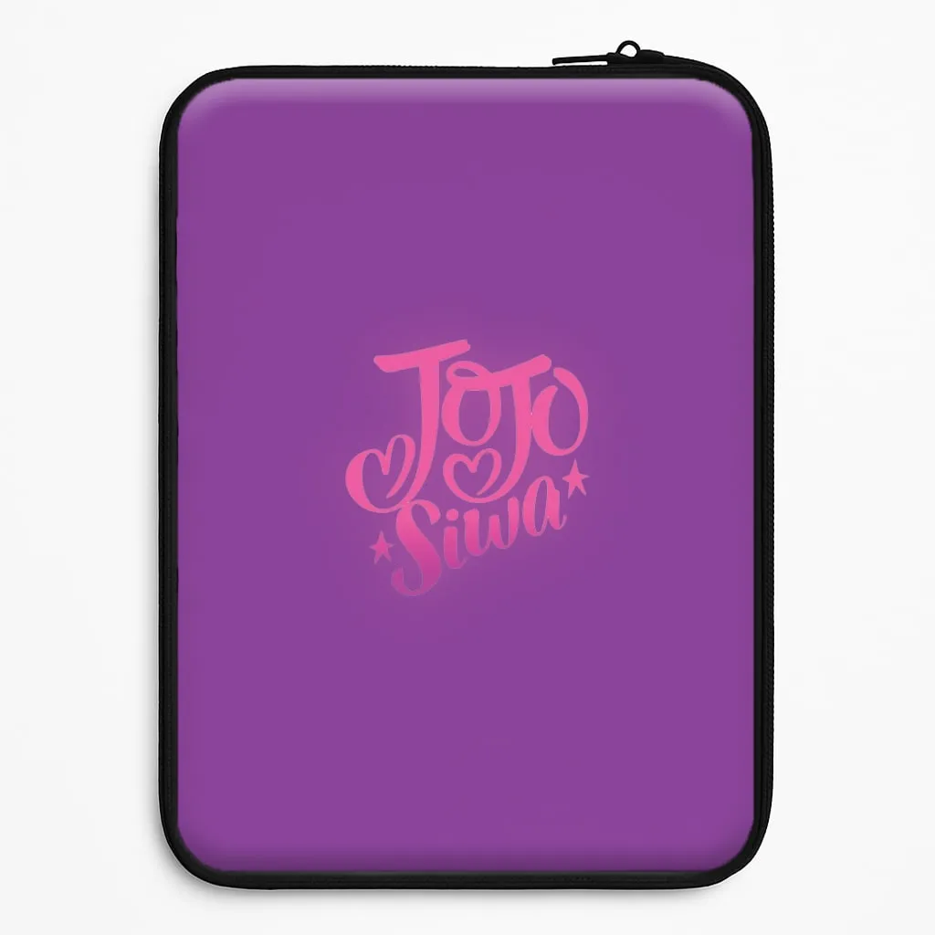 Glossy Texture Layer Protective Finish JoJo Siwa Love Heart Laptop Sleeve