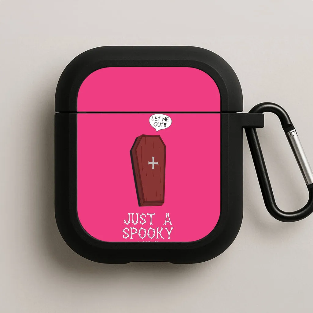 Slim Protective Holder Just A Spooky Girl AirPods Case