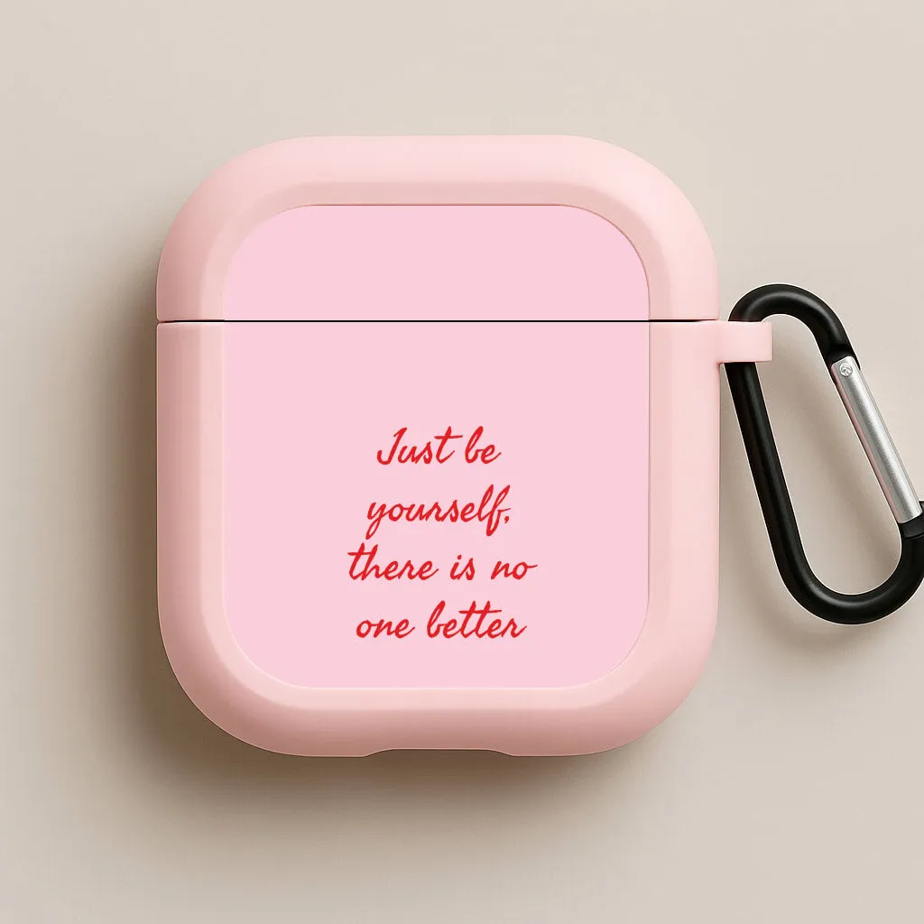 Soft Travel Texture Just Be Yourself AirPods Case