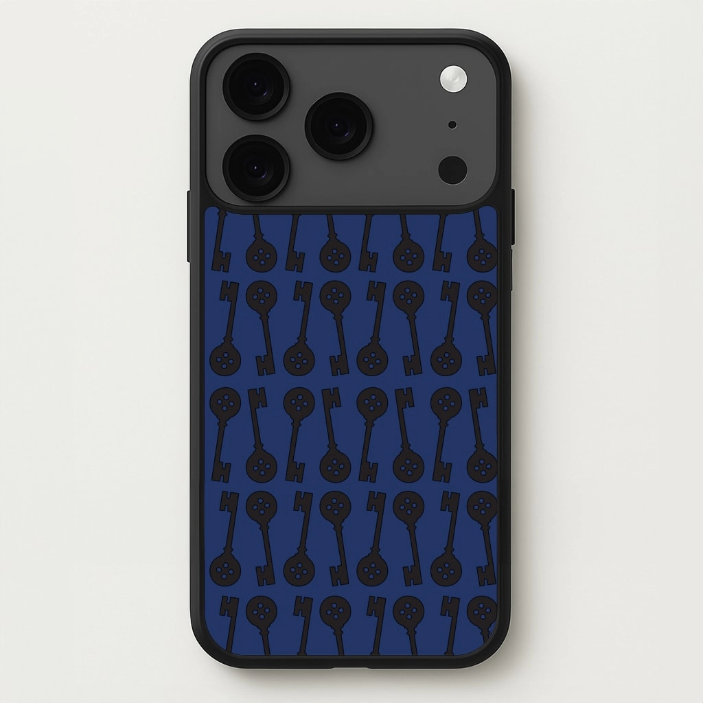 Soft Cushion Premium Feel Layer Key Pattern Phone Case