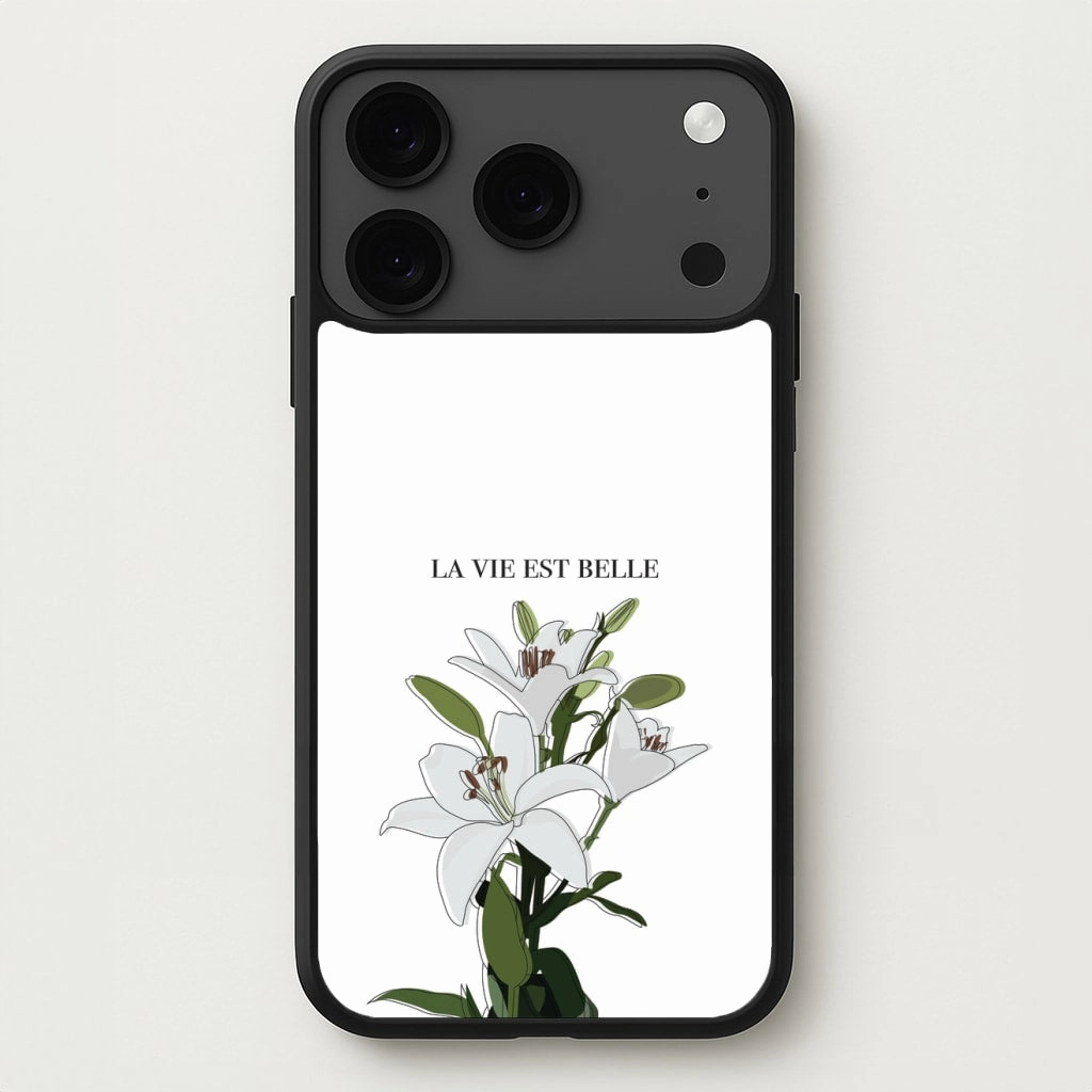 La Vie Est Belle - Clean Girl Aesthetic Phone Case Smooth Texture Pattern Fashion Touch