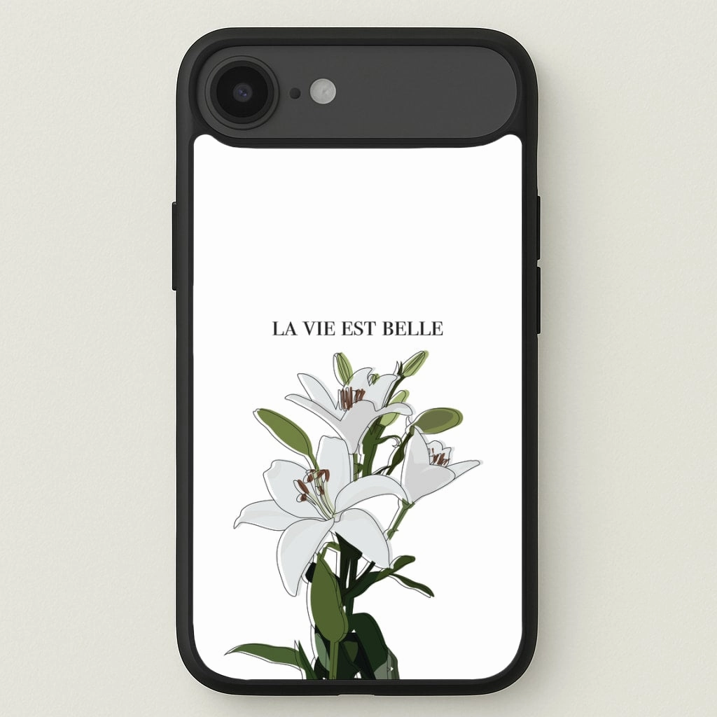 Compact Shell La Vie Est Belle - Clean Girl Aesthetic Phone Case