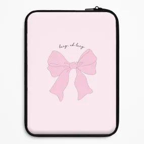 Lacy- Olivia Laptop Sleeve Clear Surface