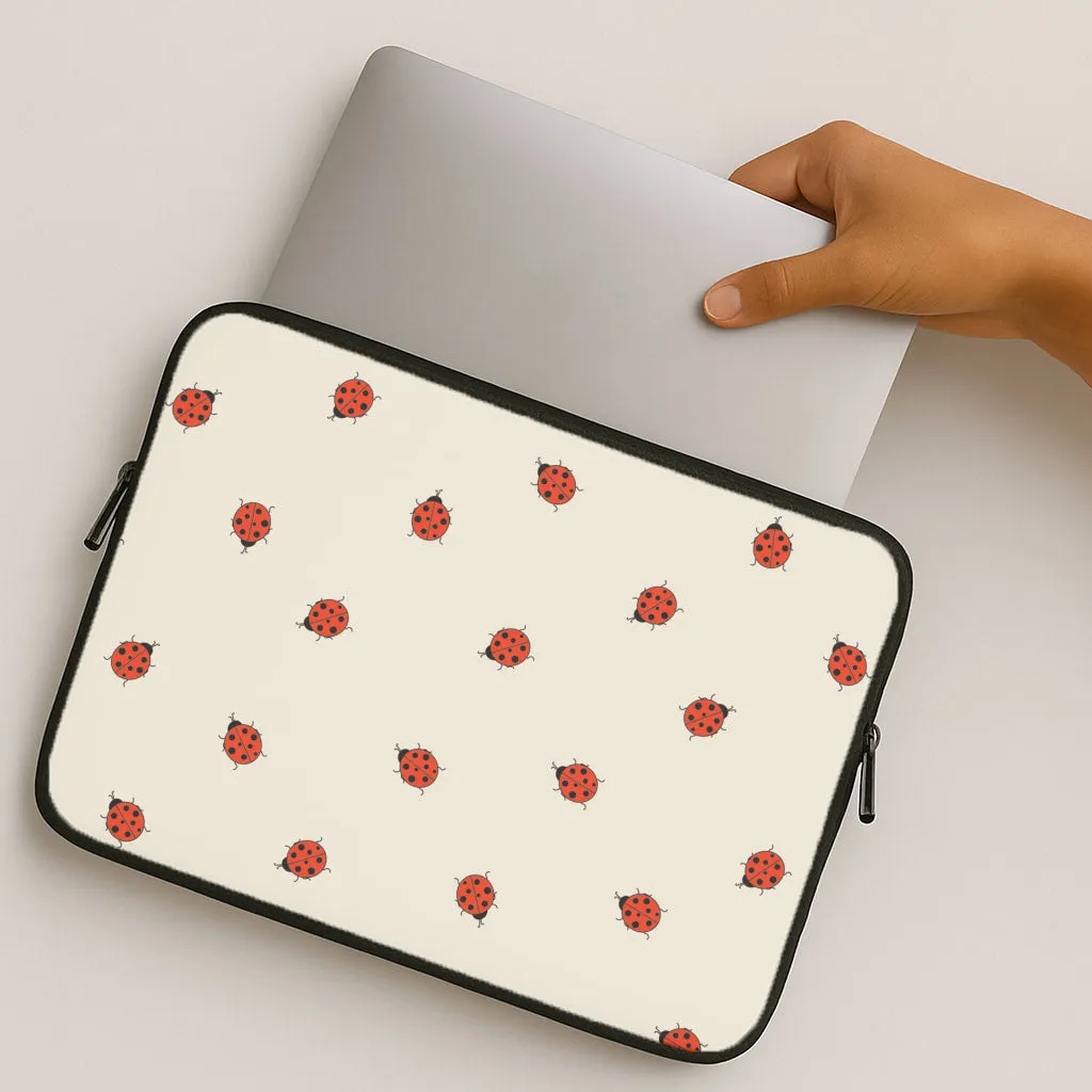 Minimal Grip Ladybirds - Spring Patterns Laptop Sleeve