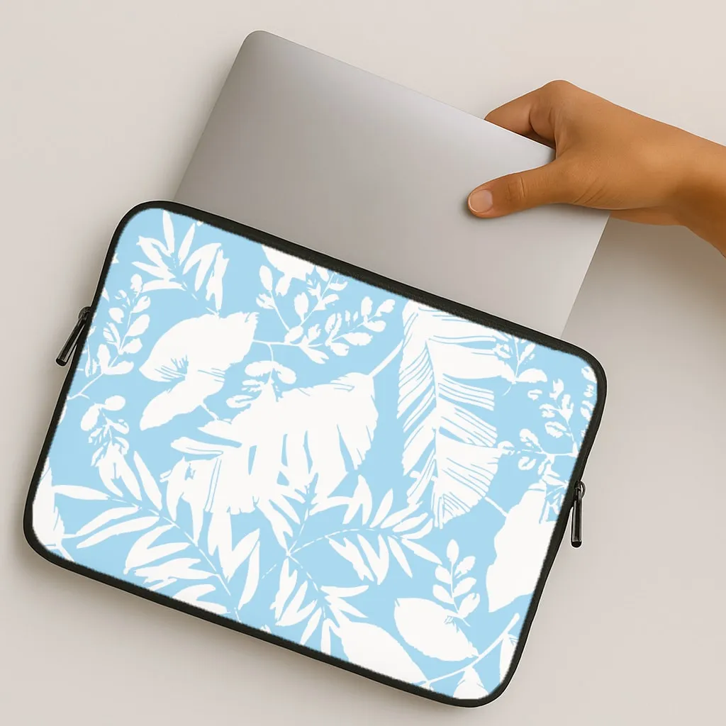 Leaf Pattern - Foliage Laptop Sleeve Non Slip Surface Premium Style
