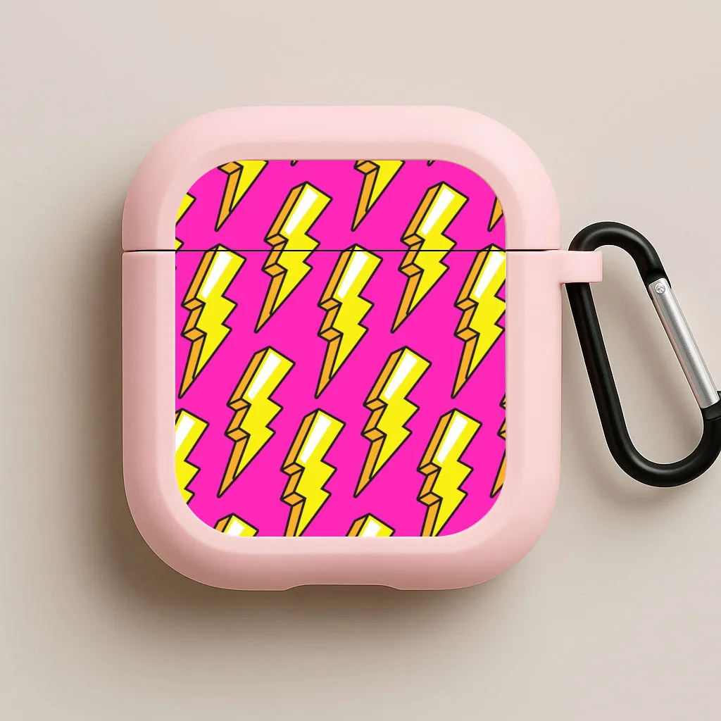 Minimalist Compact Holder Modern Daily Shell Pop Art Lightning AirPods Case