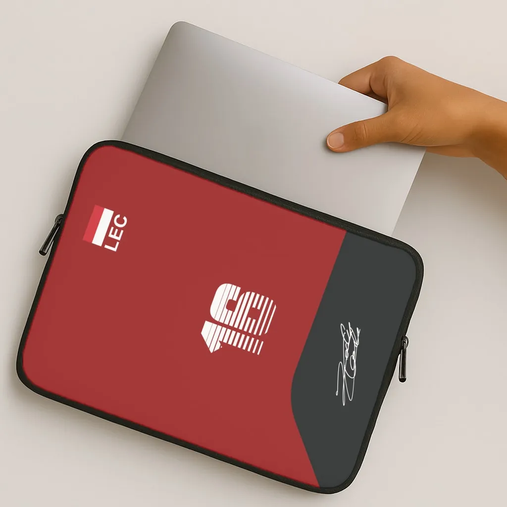 Leclerc - F1 Laptop Sleeve Flexible Detail Design Frosted Finish