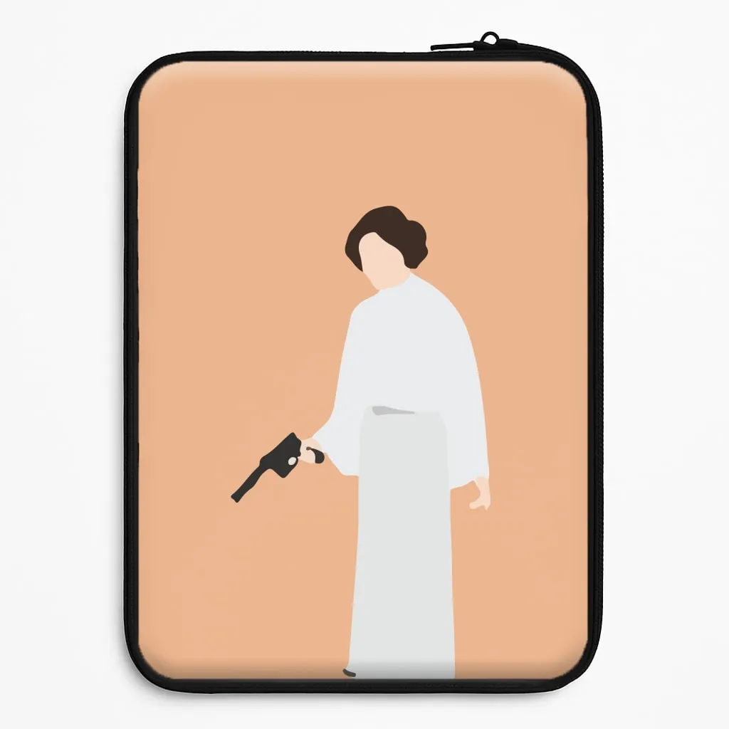 Practical Accessory Leia Faceless With Gun Laptop Sleeve
