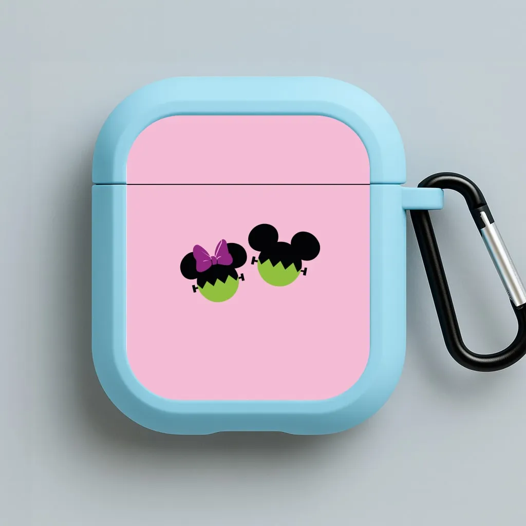 Frankenstein Mice Halloween AirPods Case daily commute protective shell Durable Clip Hook