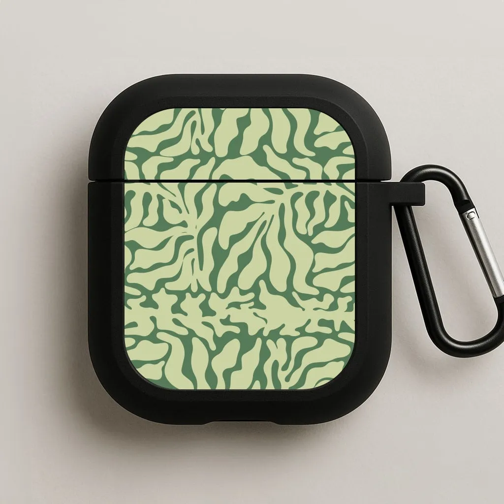 Light Green Leaf - Foliage AirPods Case soft grip airpods cover