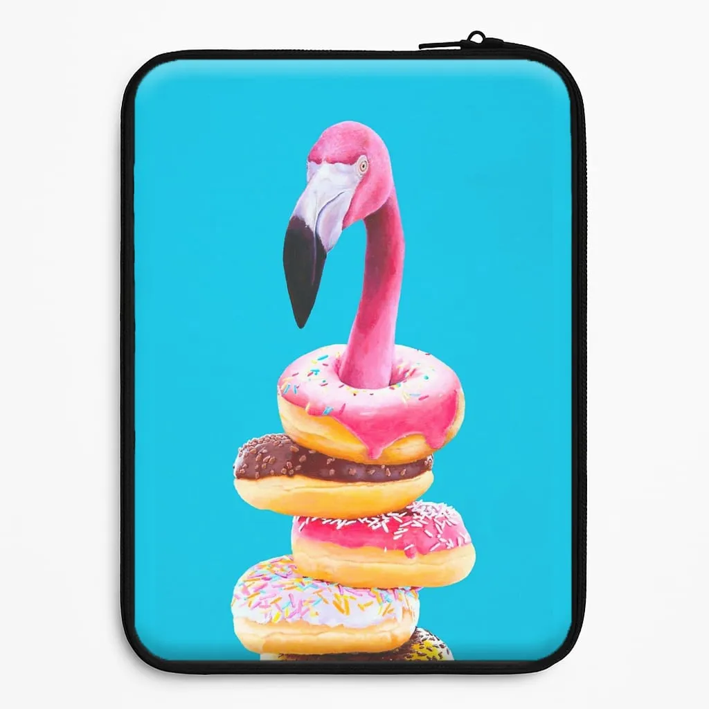 Hybrid Finish A Famished Flamingo Laptop Sleeve