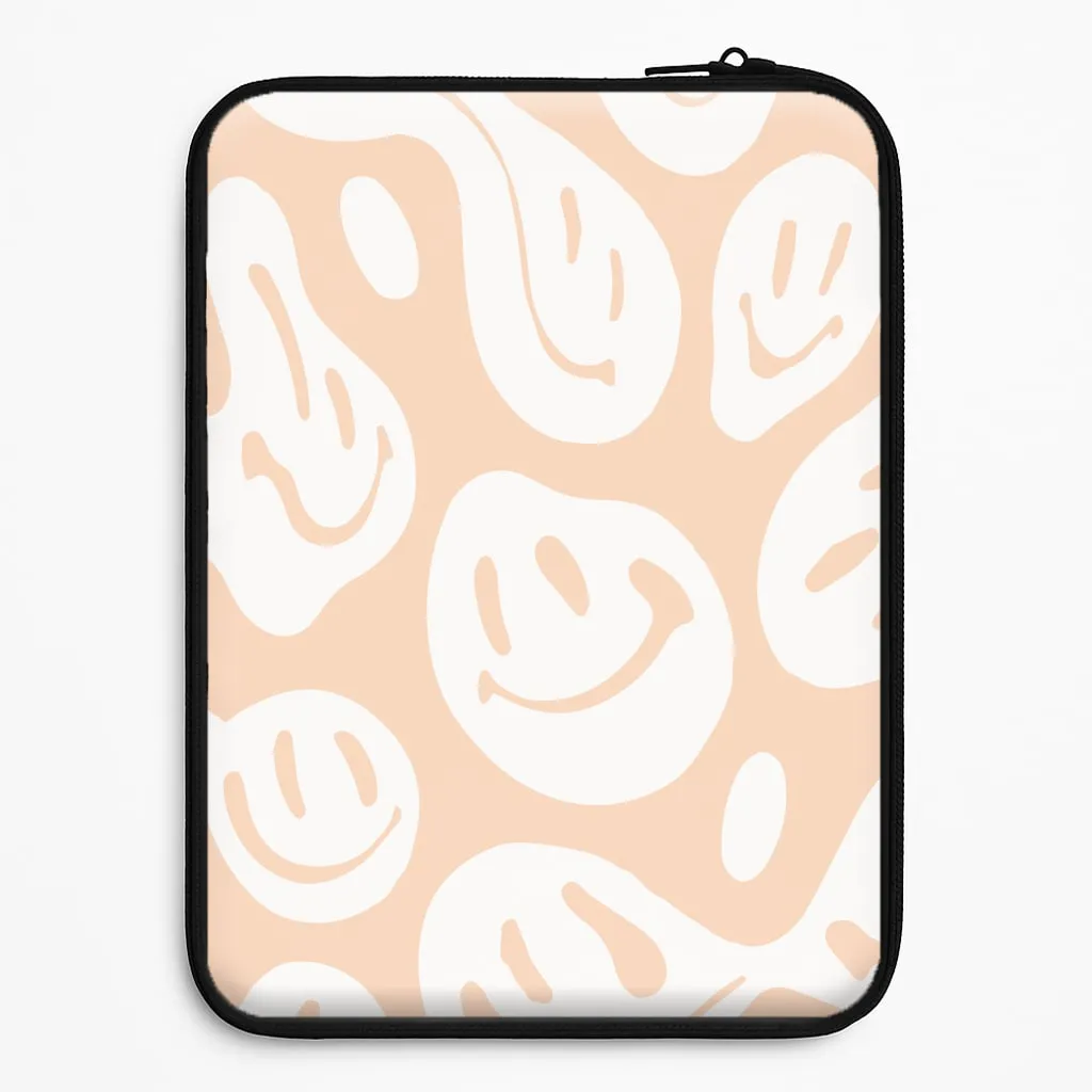 Light Finish Trippn Smiley - Orange Laptop Sleeve