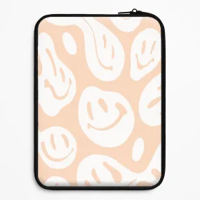 Light Finish Trippn Smiley - Orange Laptop Sleeve