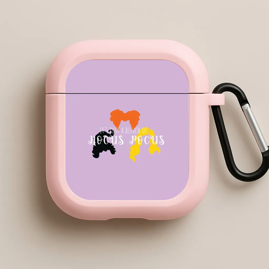 Hocus Halloween Time - Hocus Halloween AirPods Case portable pocket leather airpods shell Vivid Silicone Finish