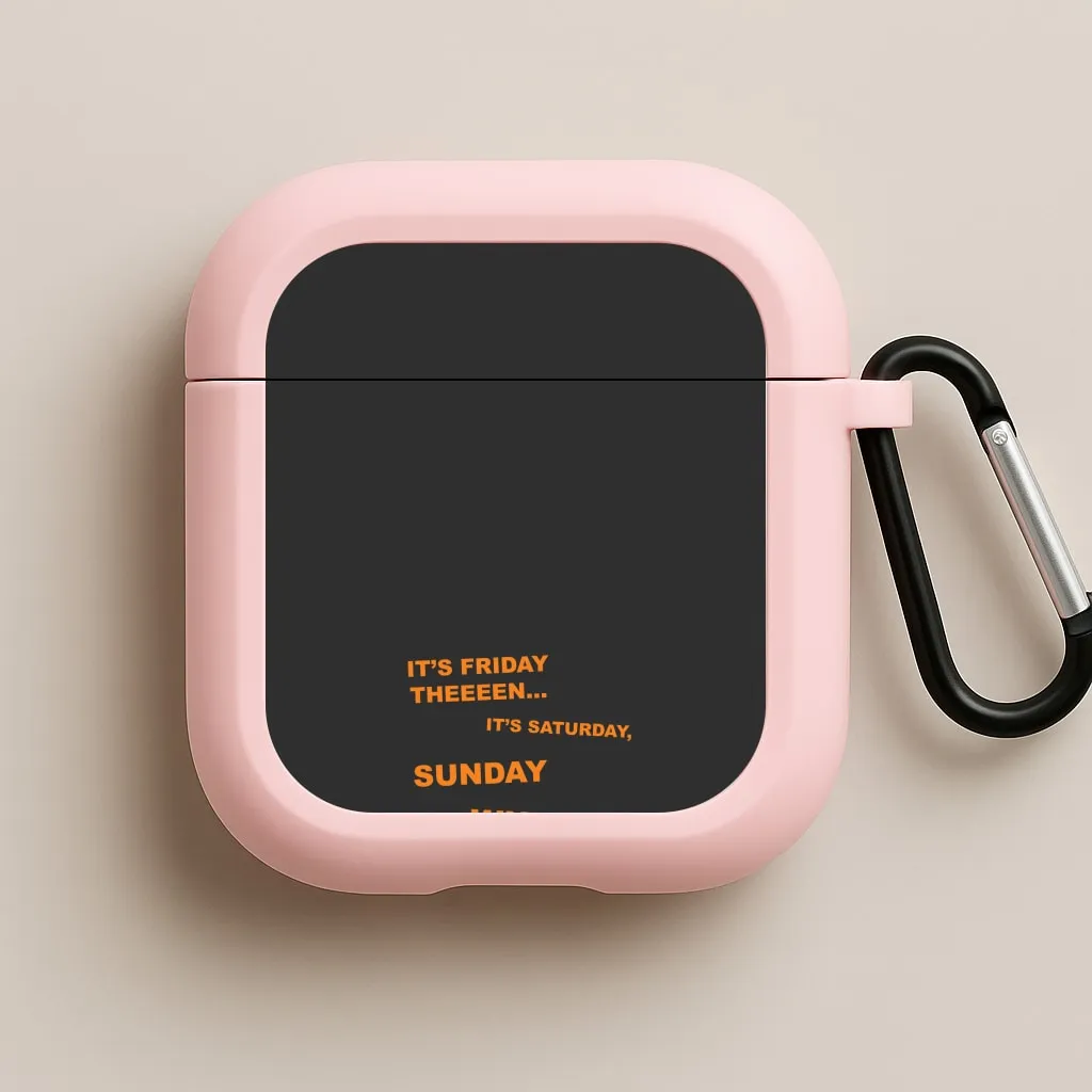 Magnetic Closure Case vibrant silicone airpods case It's Friday Theeeen AirPods Case