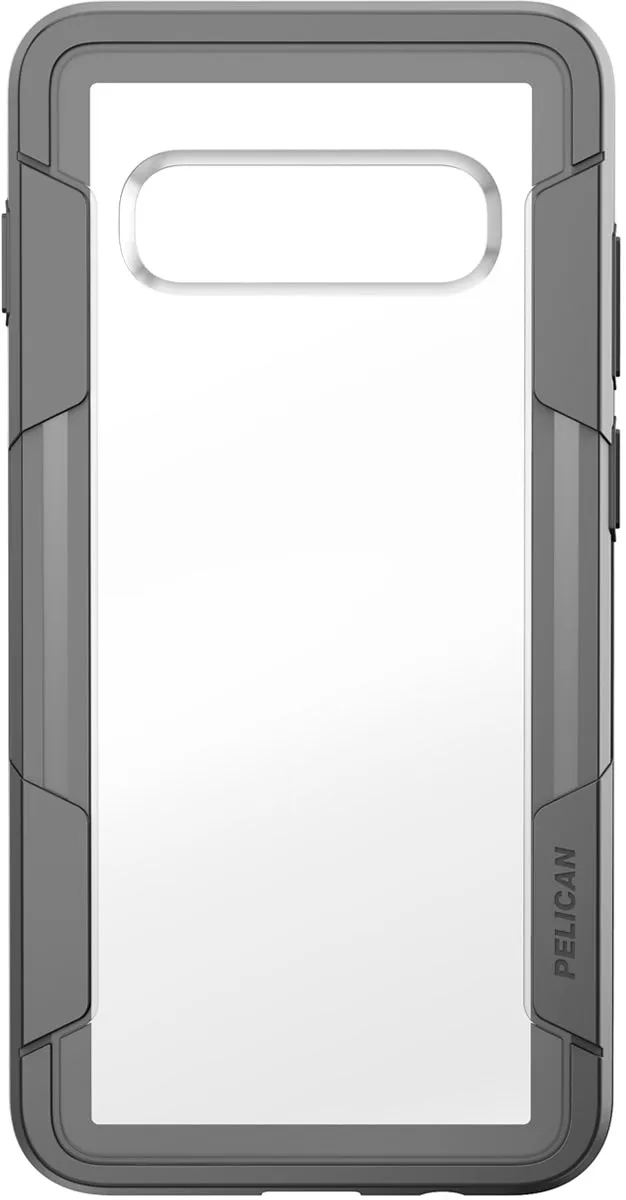 Hybrid Protection Voyager Case for Samsung Galaxy S10  (PLUS SIZE) - Clear Gray