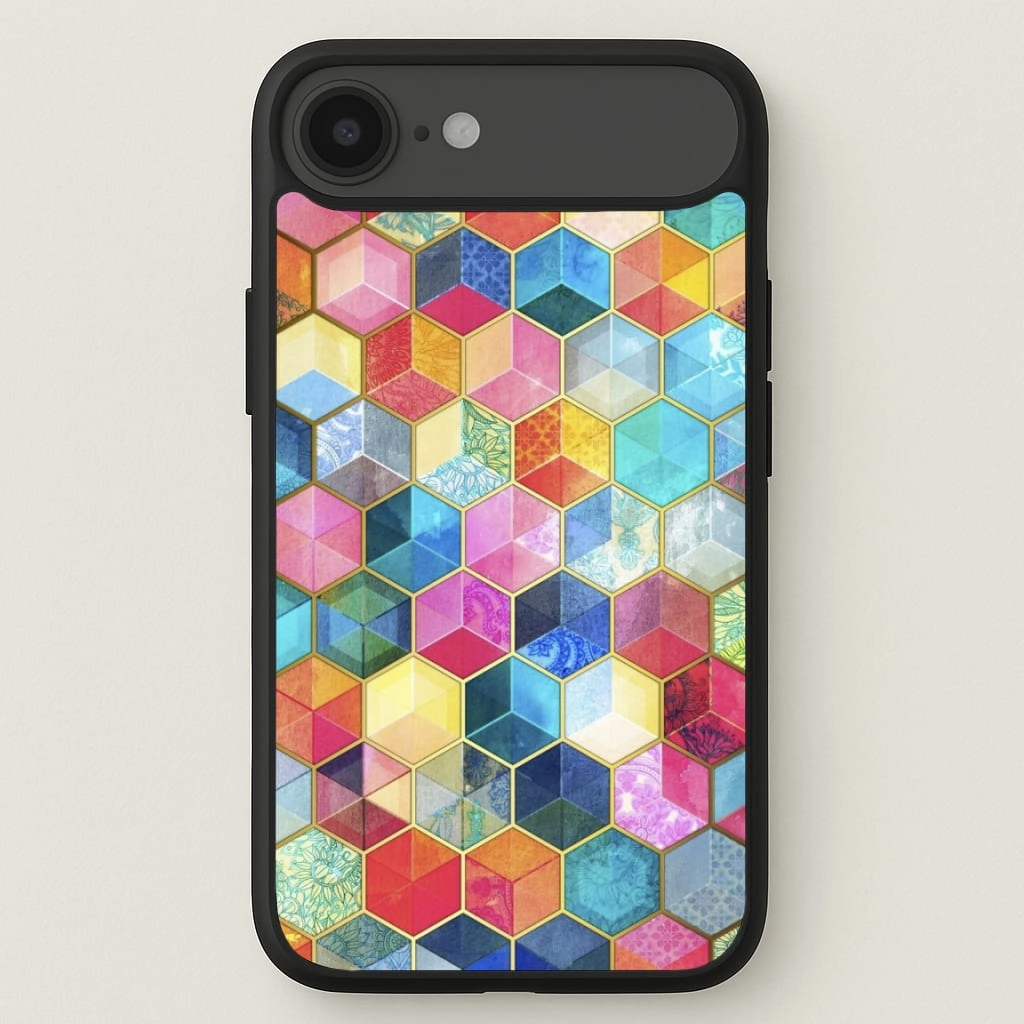 Durable Build Quality Colourful Honeycomb Pattern Phone Case