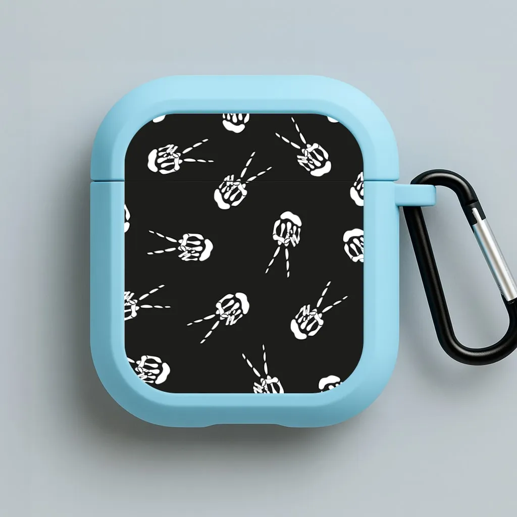 Soft Rubber Case Skeleton Fingers - Halloween AirPods Case