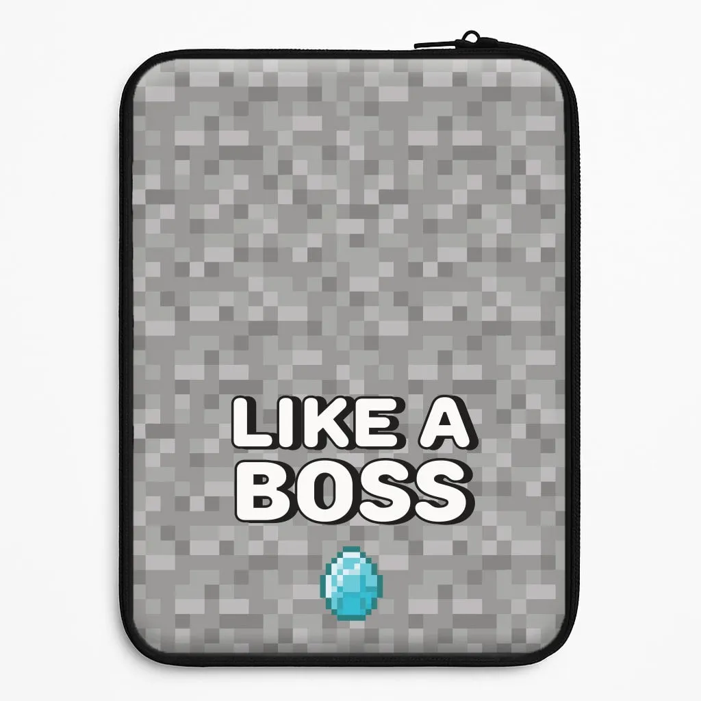 Like A Boss Laptop Sleeve Polished Edge