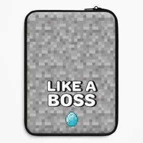 Like A Boss Laptop Sleeve Polished Edge
