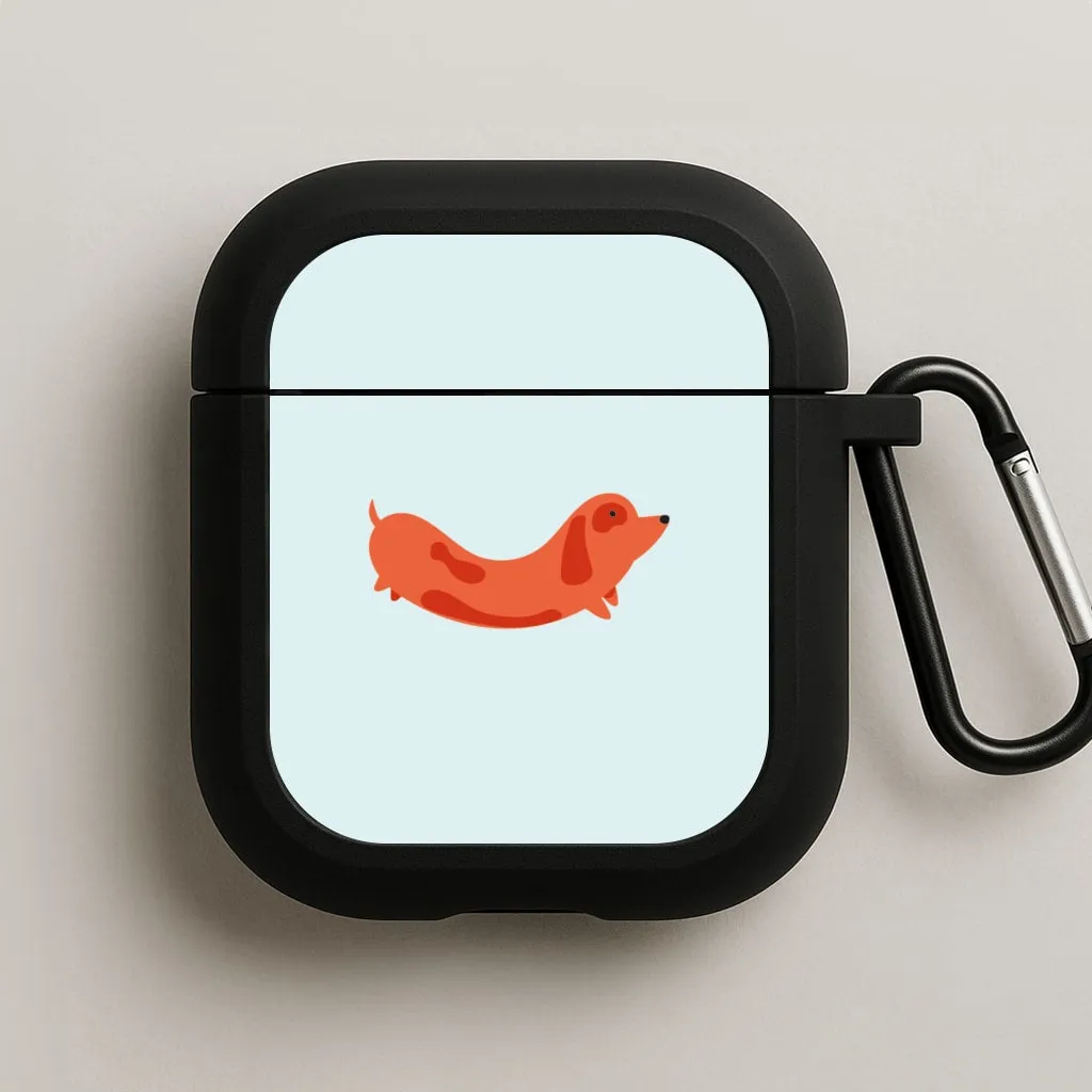 Little sausage - Dachshunds AirPods Case Durable Rubber Finish Urban Lifestyle Gear