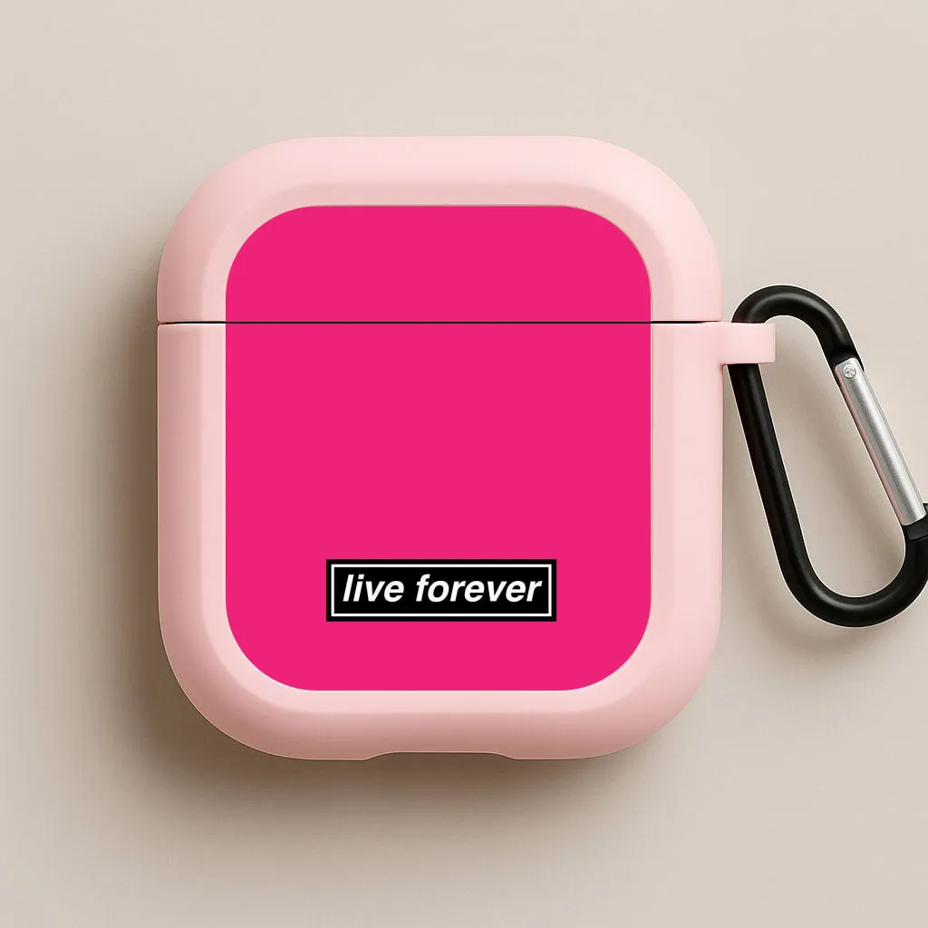 Live Forever AirPods Case fashionable ergonomic airpods case Minimal Rubber Holder