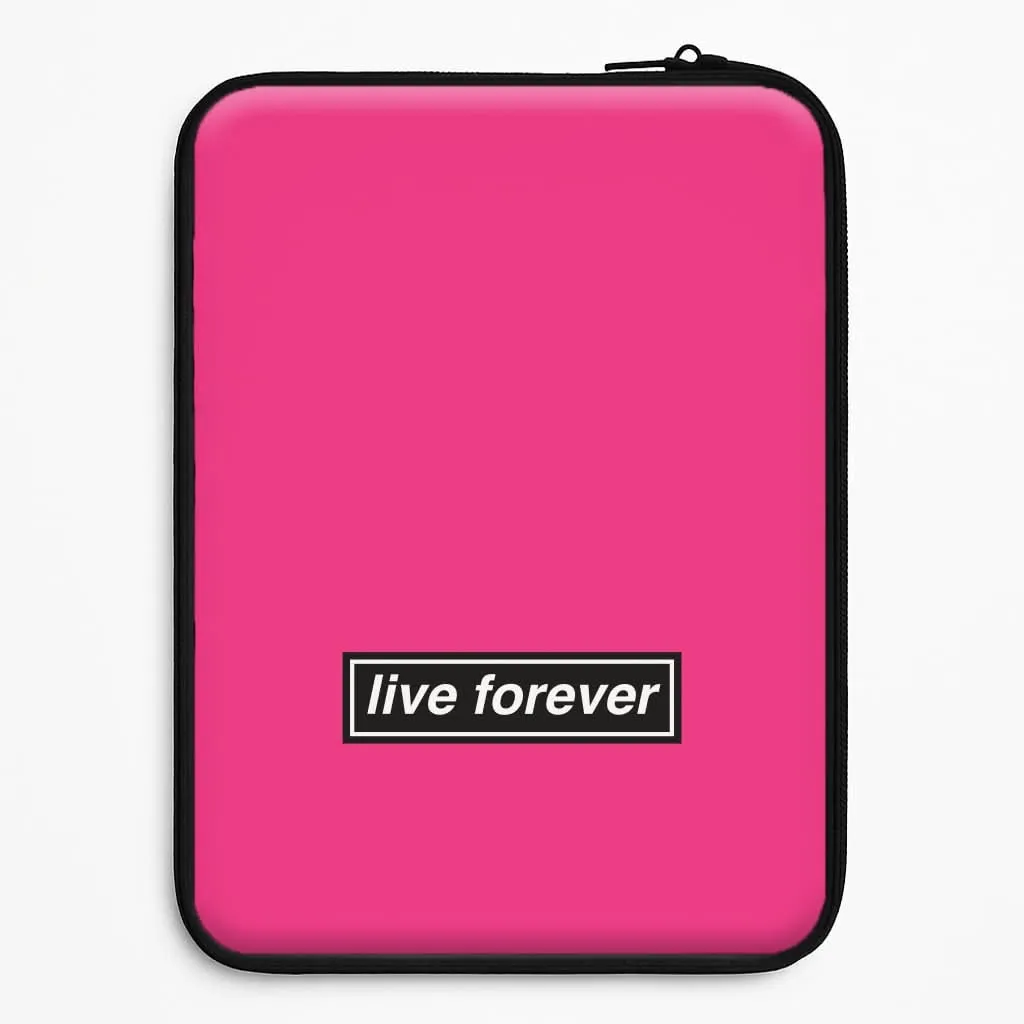 Live Forever Laptop Sleeve soft look