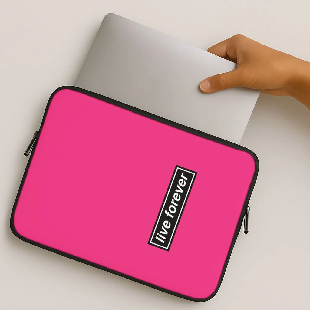 Soft Edge Live Forever Laptop Sleeve