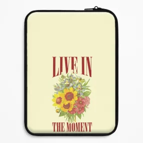 Flexible Grip Texture Live In The Moment  Laptop Sleeve