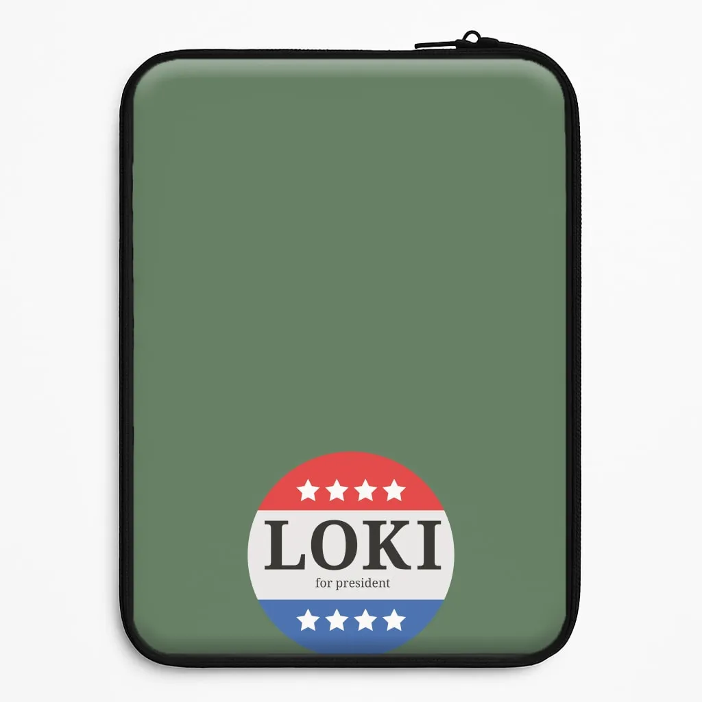Loki For President Laptop Sleeve Colorful option Light Edge