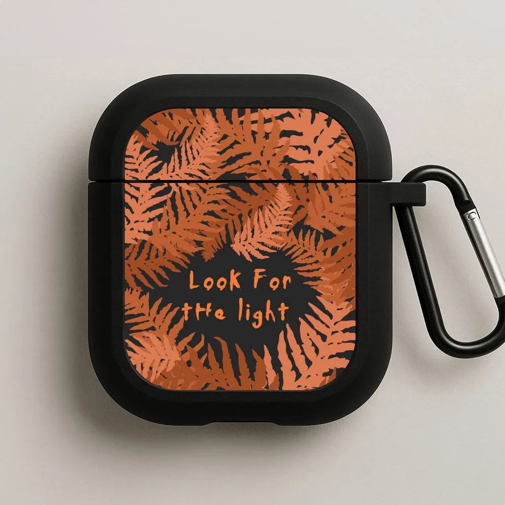 smooth touch airpods shell Look For The Light Fern Pattern AirPods Case