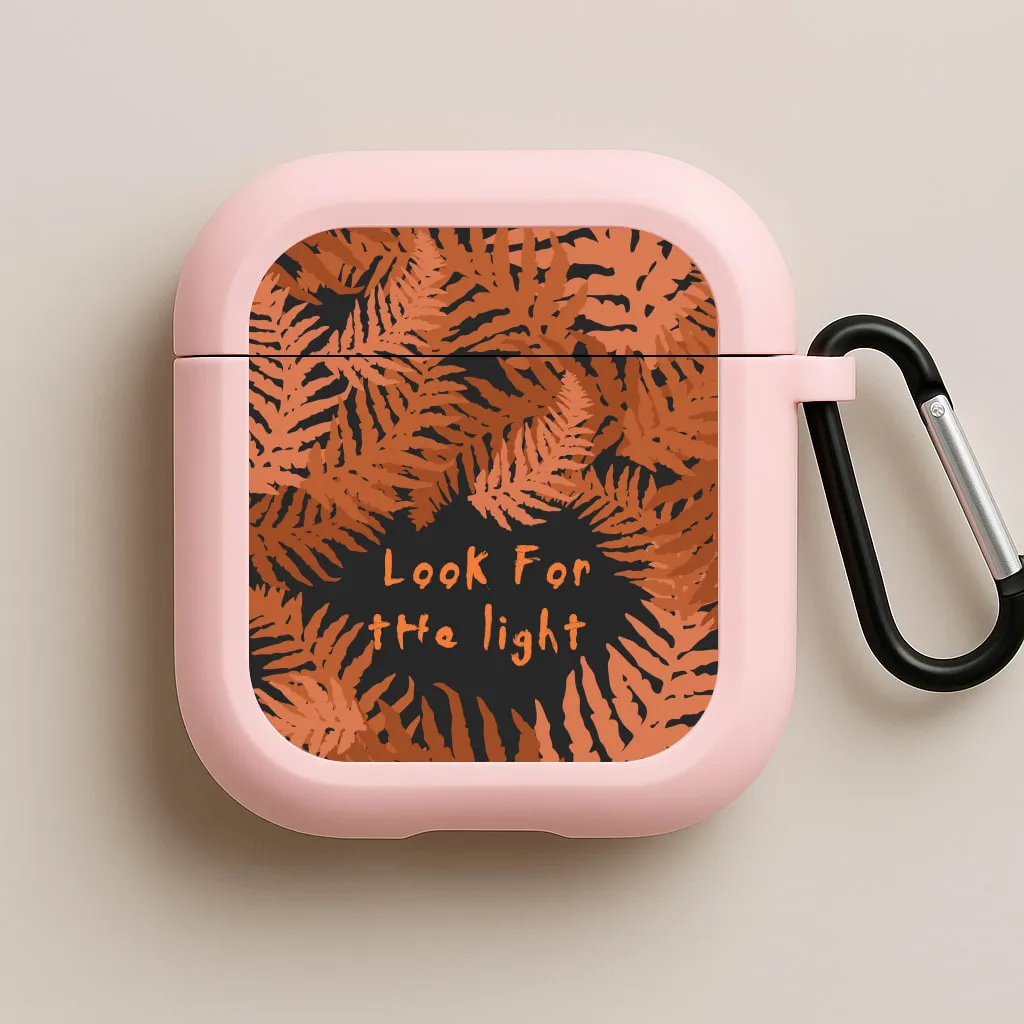 Look For The Light Fern Pattern AirPods Case Smooth Soft Finish compact gradient silicone shell